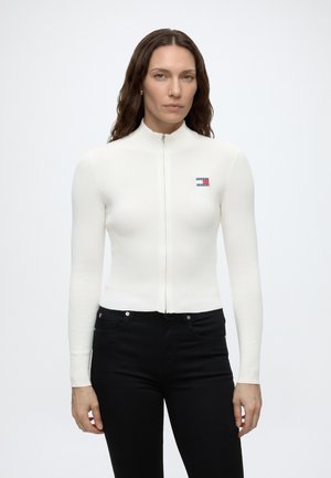 Tommy Jeans Kardigán - ancient white