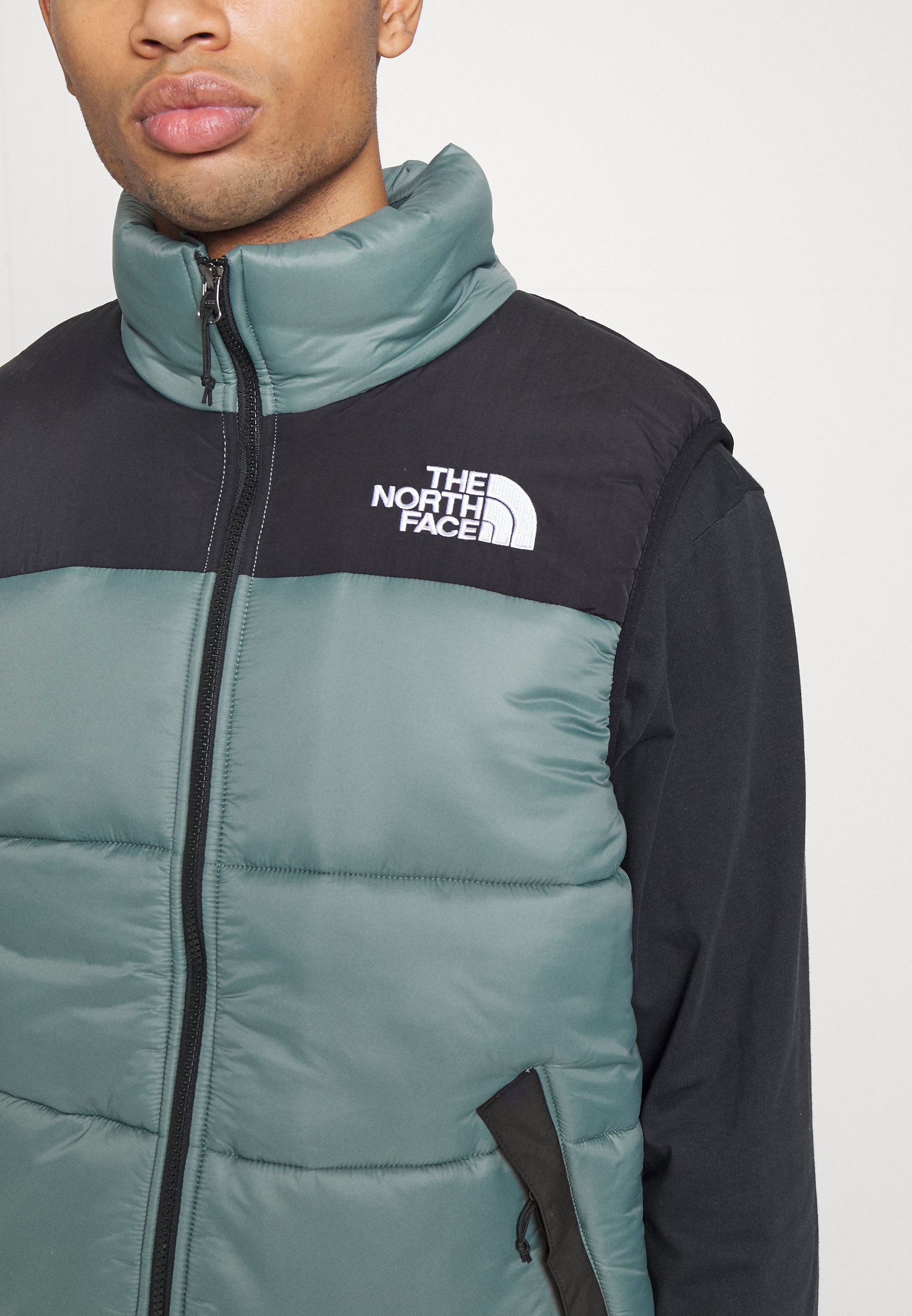 north face khaki gilet