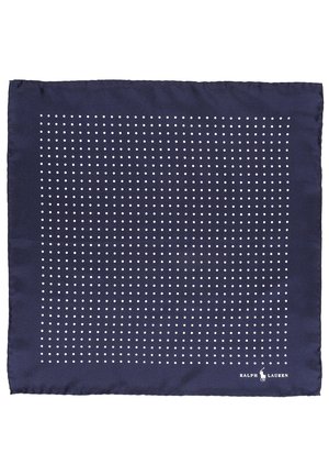 Polo Ralph Lauren, POLKA-DOT SILK POCKET SQUARE - Mouchoir de poche - navy