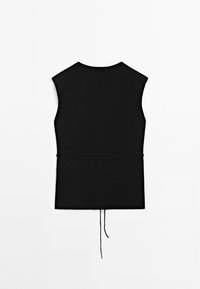Massimo Dutti V-NECK - Bodywarmer - black