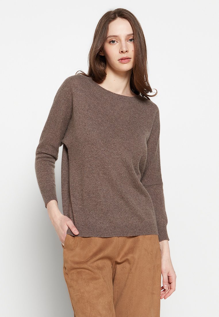 Authentic Cashmere Trui taupe Authentic Cashmere Trui taupe