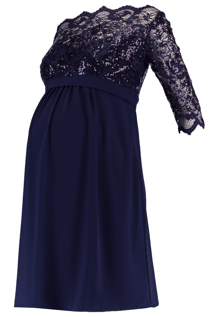 Sara’ Cocktailjurk donkerblauw