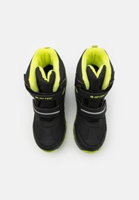 HI-TEC PENGUIN EZ WP JR UNISEX - Snowboot/Winterstiefel - black/silver-coloured/lime