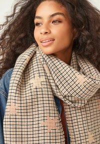 Next - Star Check Midweight Scarf - Sjaal - pink Miniatuurafbeelding 1