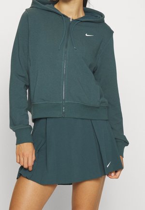 Mikina na zip - dark green