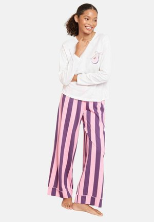 REGULAR FIT - LONG SLEEVE SET - Pidžaamakomplekt - purple don’t give a fig