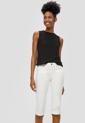 QS Denim shorts - ecru