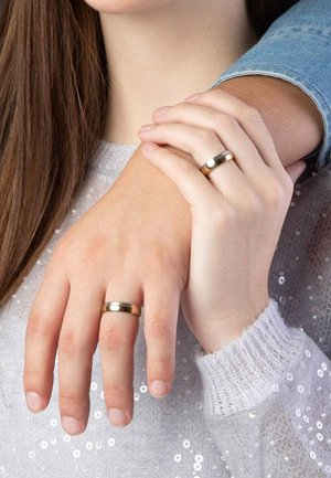 Lucardi MALLORCA - Bague - silver coloured and gold coloured