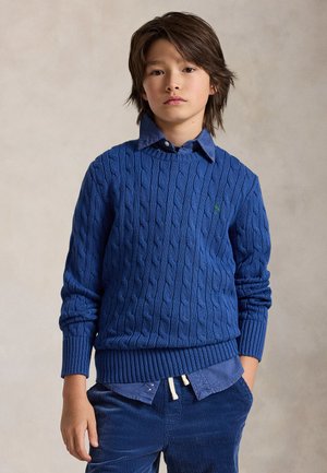 Polo Ralph Lauren CABLE-KNIT COTTON SWEATER 7-14Y - Πουλόβερ - dusty azure