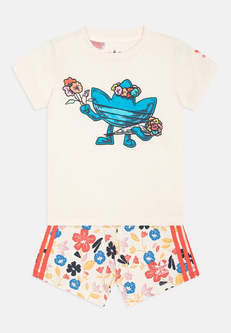 adidas Originals - SHORT TEE INFANT SET - Rövidnadrágok - off-white/light red, Nagyítás