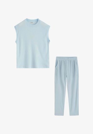 FRILIVIN, ENSEMBLE T-SHIRT PANTALON - Pantalon classique - bleu ciel