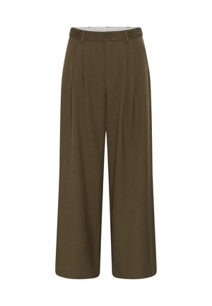 Gestuz, PANTS - Παντελόνι - slate black melange