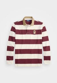 LONG SLEEVE RUGBY - Maglietta a manica lunga - red wine/deckwash white
