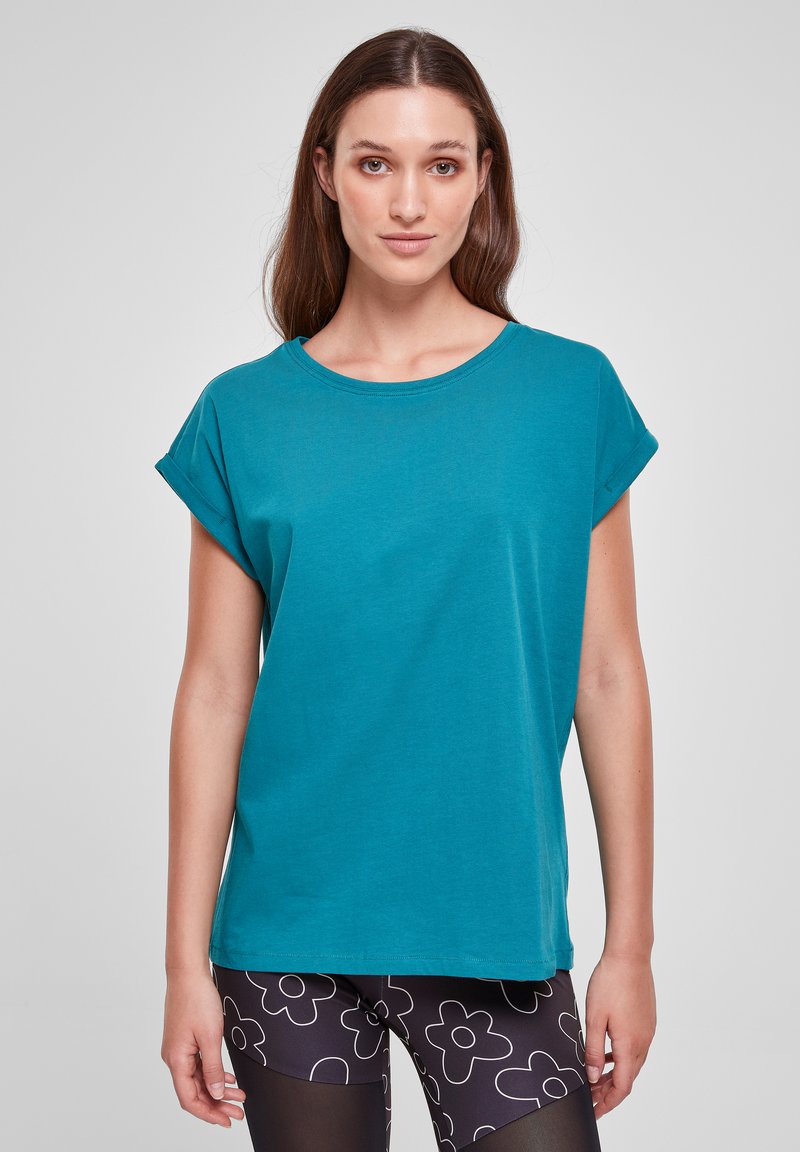 Urban Classics - EXTENDED SHOULDER - Pamata T-krekls - watergreen, Palielināt