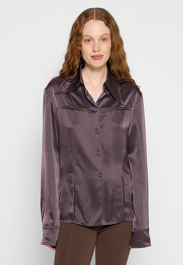 Nanushka Overhemdblouse bruin Nanushka Overhemdblouse bruin