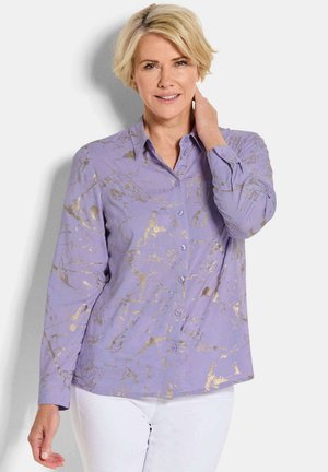 MIT METALLIC PRINT - Hemdbluse - lilac patterned