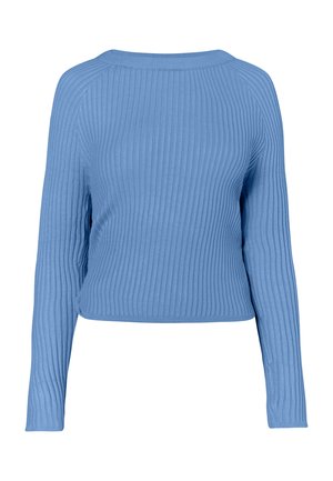 RÜCKENFREIER  - Strickpullover - blau