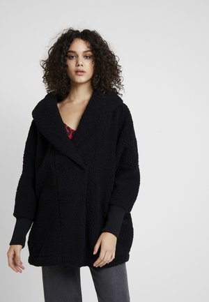 CUDDLE COATIGAN - Jakna od flisa - black