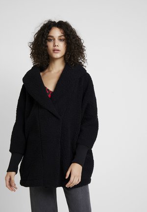 NMCUDDLE COATIGAN - Short coat - black