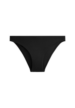 OYSHO TEXTURED CLASSIC - Spodní díl bikin - black