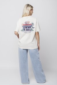 Kaotiko TAIYAKI UNISEX - Majica kratkih rukava s printom - ivory