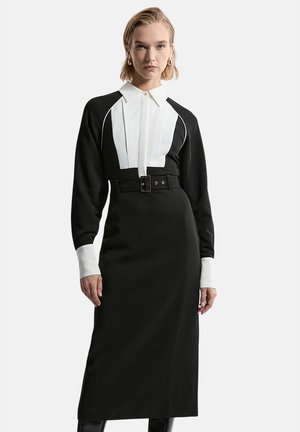 Karen Millen, KAREN MILLEN SHIRT DRESS - Shirt dress - mono
