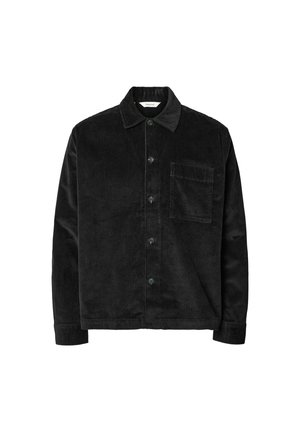 Selected, OVERSHIRT CORDUROY - Chemise - black