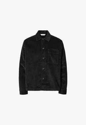 Selected, OVERSHIRT CORDUROY - Košeľa - black
