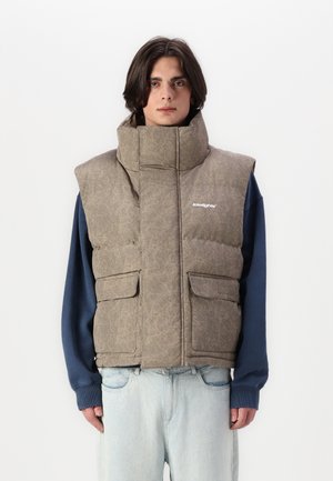 LOW LIGHTS STUDIOS®, ORION PUFFER UNISEX - Veste sans manches - taupe
