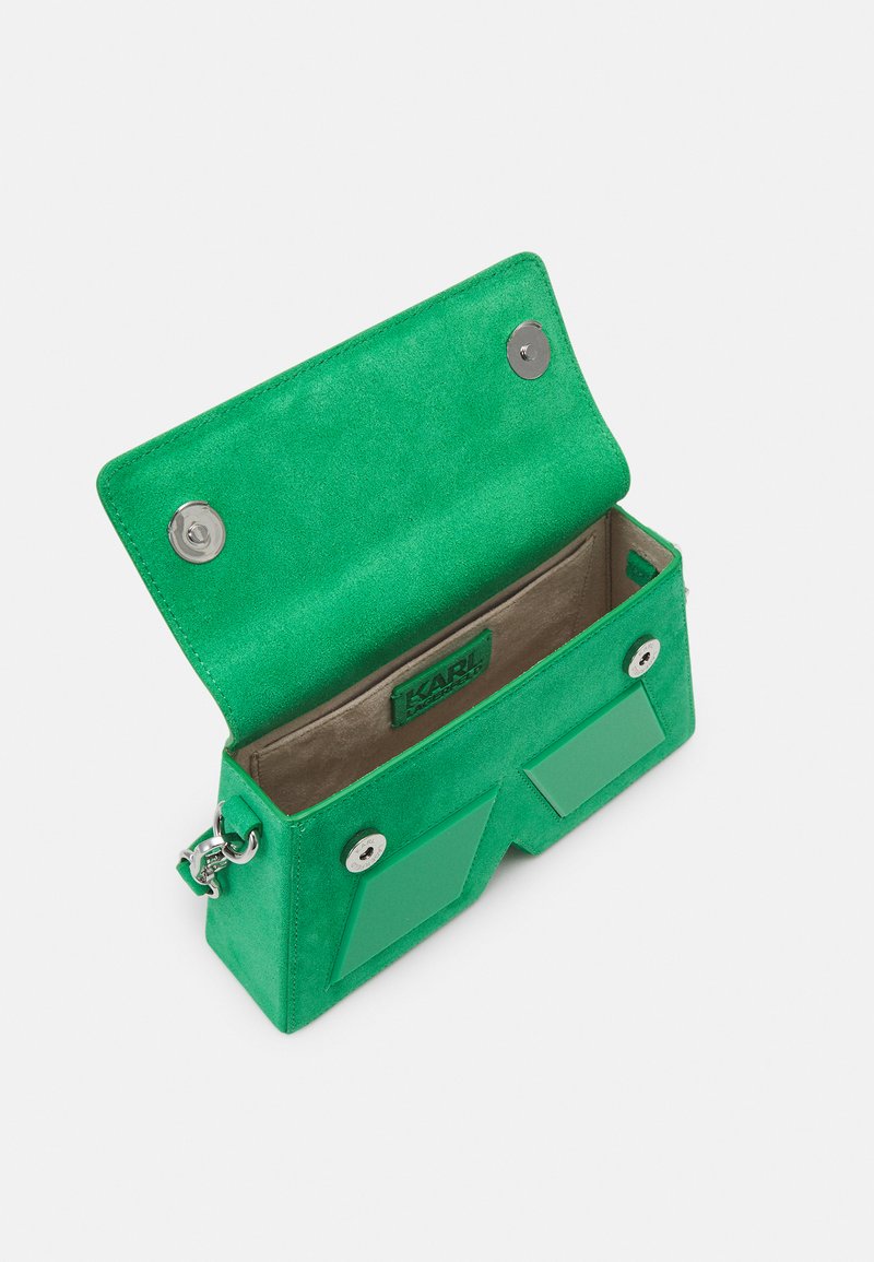 KARL LAGERFELD IKON K SUEDE Across body bag basil green/green