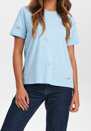 T-shirt con stampa - blue