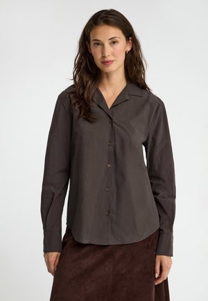 Polo Club, HEMD WOMAN ASIA LONG SLEEVE REGULAR FIT - Blusa - dark brown