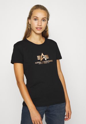 Alpha Industries NEW FOIL  - T-Shirt print - black/gold