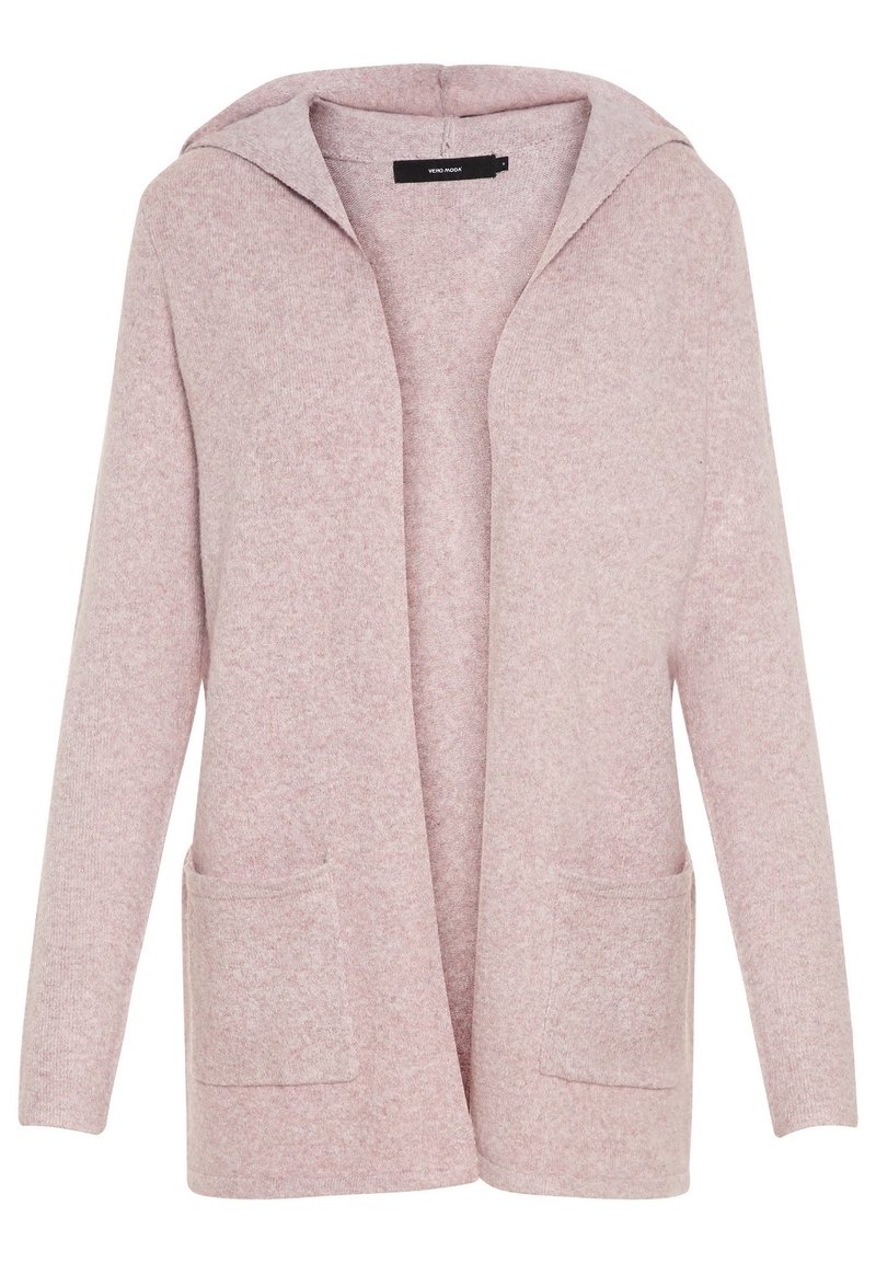 Pink Vero Moda Strickmantel Vero Moda Strickjacke Mottled Light