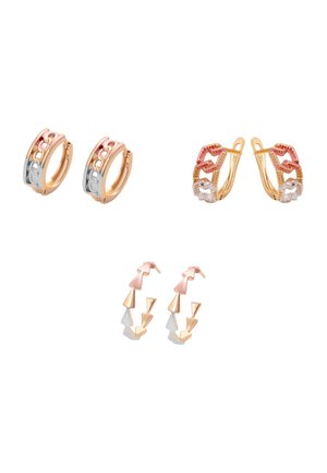 SET - Fülbevalók - gold rose silver