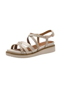 Tamaris Sandale s punim potplatom - ivory