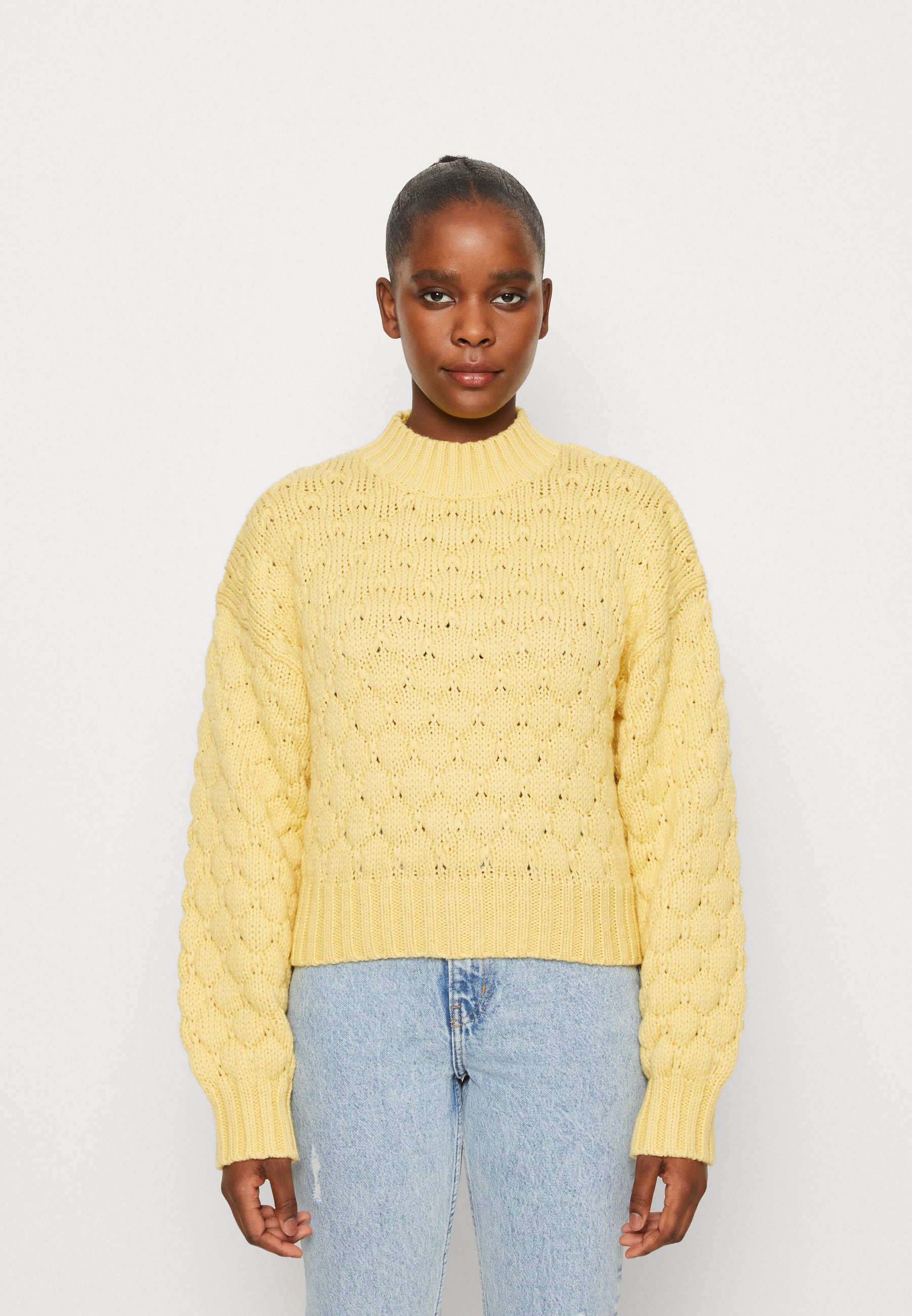 Monki Jumper - solid yellow/yellow - Zalando.de
