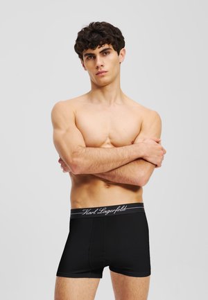 KARL LAGERFELD HOTEL KARL (PACK OF 3) - Boxer alsónadrág - twill black burnt olive