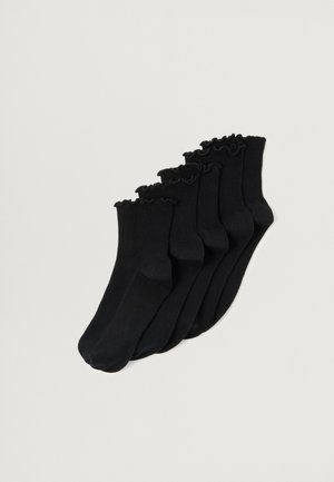 TOP CONTRAST EDGE 5 PACK - Chaussettes - black
