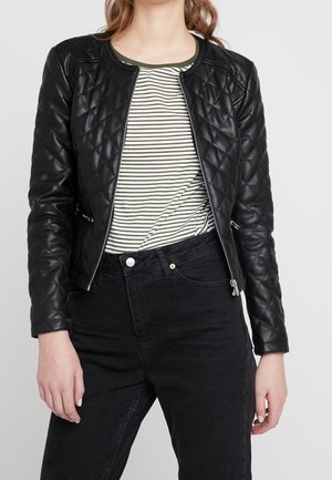 Giacca in similpelle - black