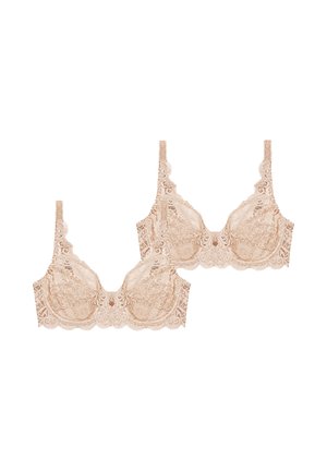 2-PACK AMOURETTE  300 - Triangle bra - beige