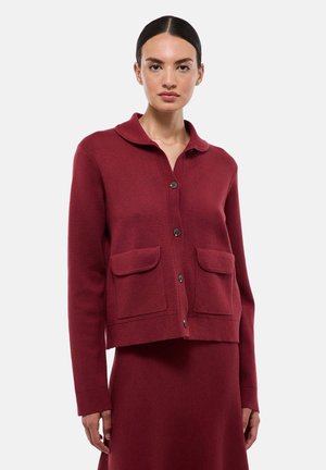 POCHES PLAQUÉES - Gilet - cabernet