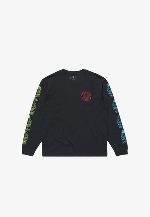 Edwin, EDWIN MUSIC CHANNEL LONGSLEEVE - T-shirt à manches longues - black blue lime