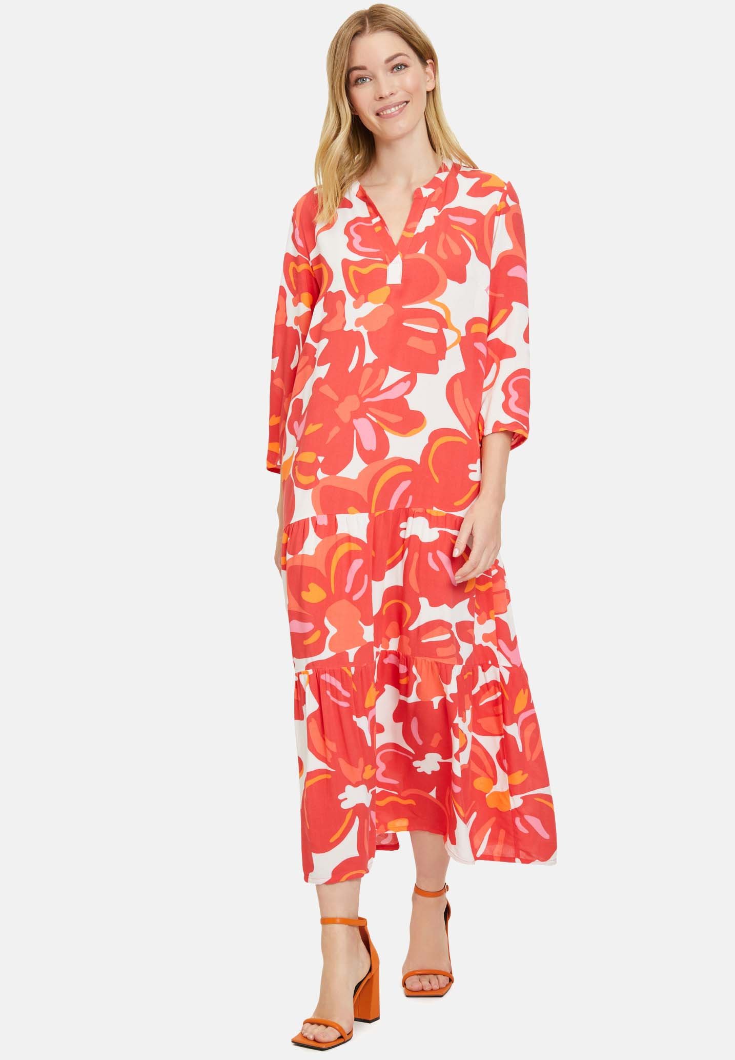 Jupe Betty Barclay Femme Taille 6, Rose à Carreaux, Coton, Ligne A, Vintage, Plissée