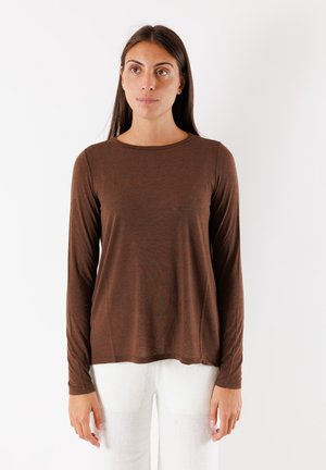 Långärmad tröja - marrone