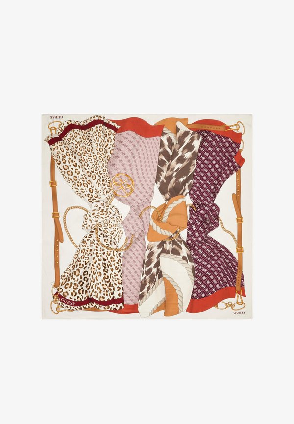 Scarf - beige multi