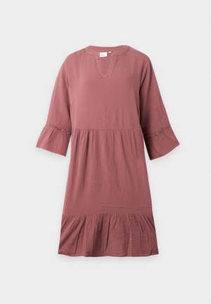 ONLY Carmakoma, CARTHYRA PEPLUM DRESS - Vapaa-ajan mekko - rose brown
