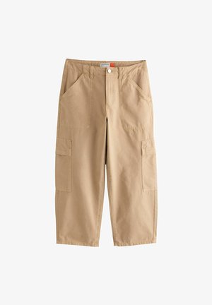 Next, PETITE FIT - UTILITY WIDE CROP JEANS - Sirgete säärtega teksad - sand