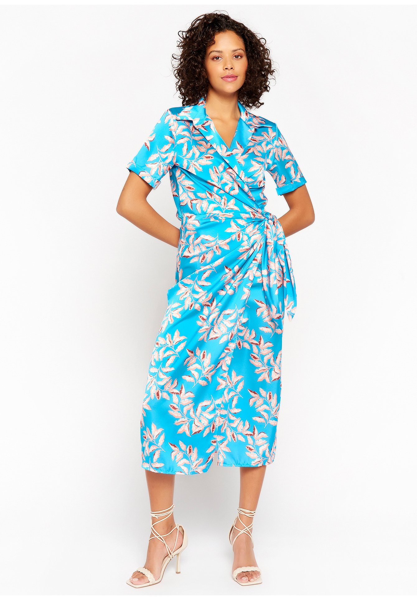 LolaLiza WRAP DRESS - Freizeitkleid - turquoise/türkis - Zalando.de
