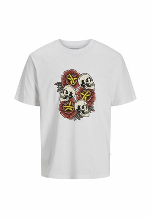GEDRUCKT  - Trükipildiga T-särk - bright white